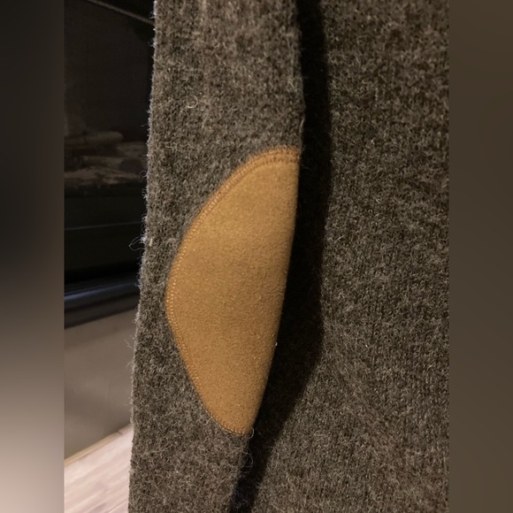 Cable Knit sweater dress. Olive green. - Picture 4 of 5